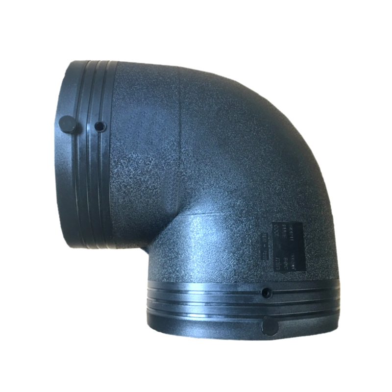 PE电熔弯头75 i90 110 160 200电容大弯钢丝骨架管角弯 pe给水管