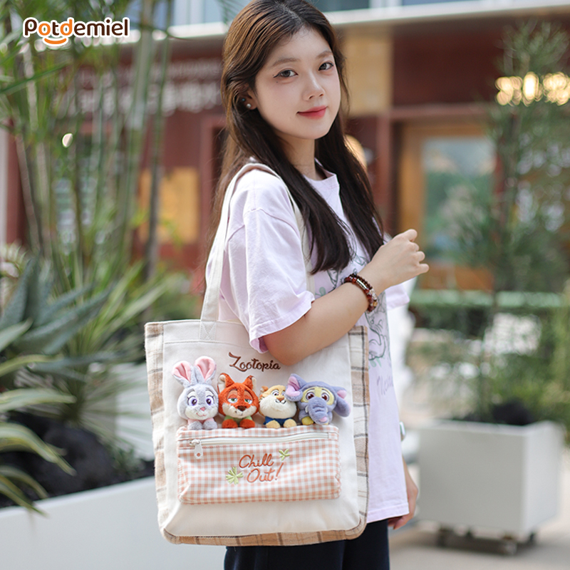 迪士尼potdemiel蜂蜜罐单肩手提拎包通勤送礼物大学生日常百搭女