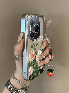 适用荣耀Power手机壳华为HONORPower保护套白色玫瑰HONOR新款硅胶P0wer全包防摔专用外壳H0N0RP0wer男女Pover