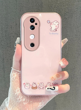 卖萌兔子vivos19手机壳新款s18pro玻璃s17e防摔vivi可爱女s16网红s15情侣套s10简约s7t高级感s12镜头全包s6潮