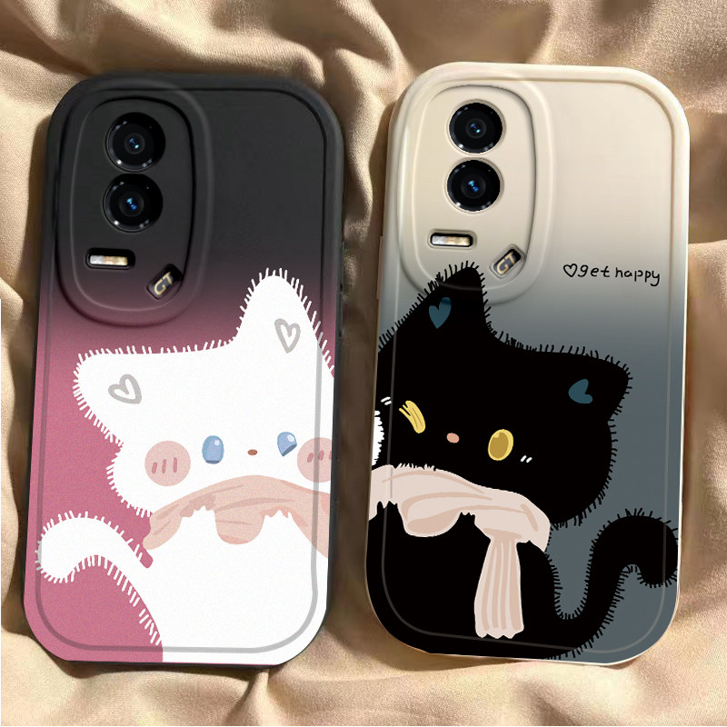 适用荣耀GT手机壳华为HONORGT保护套HONOR新款外壳TG硅胶软壳镜头全包防摔H0N0RGT专用后壳男女甜心猫咪