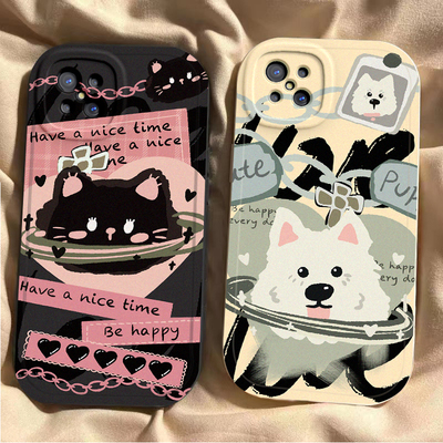 适用OPPOA92s手机壳锁链猫狗PDKM00高颜值磨砂新款a92s网红全包边opp0pp0A防摔男女硅胶OPA92S卡通软壳可爱