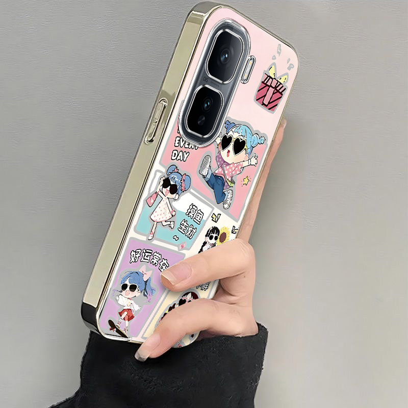 适用iQOONeo10手机壳好运女孩iqooneo10pro防摔女款磨砂vivo全包边网红iq00可爱新款硅胶1opor情侣软壳卡通