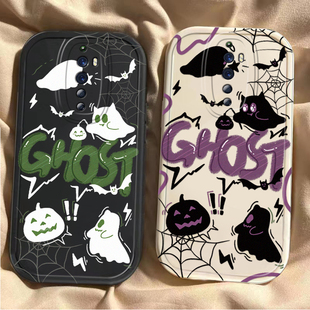 适用OPPOReno2Z手机壳幽灵涂鸦reno2高颜值新款网红RenoZ保护套全包边oppo防摔超薄卡通rone2z可爱软壳硅胶