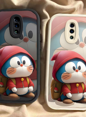 可爱叮当猫oppoReno手机壳reno2023新款硅胶套oppo全包0pp0ppo男opopreno女oppreno网红opreno防摔opporeon潮