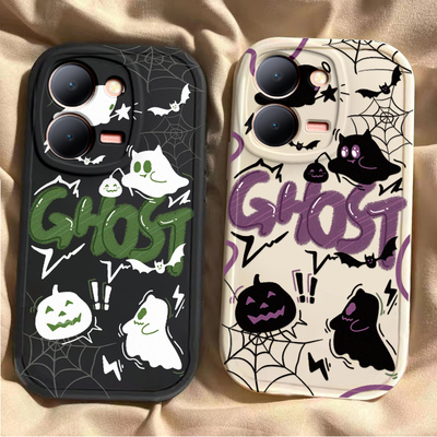 英文幽灵适用于vivoy78手机壳Y78十男女新款可爱网红V2278A硅胶保护套vivi丫78m全包防摔卡通viv0y78plus软壳