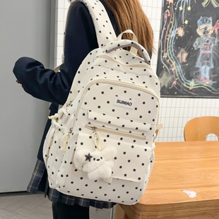 初中女生书包ins小众不撞款高颜值高中小学生大容量背包女双肩包