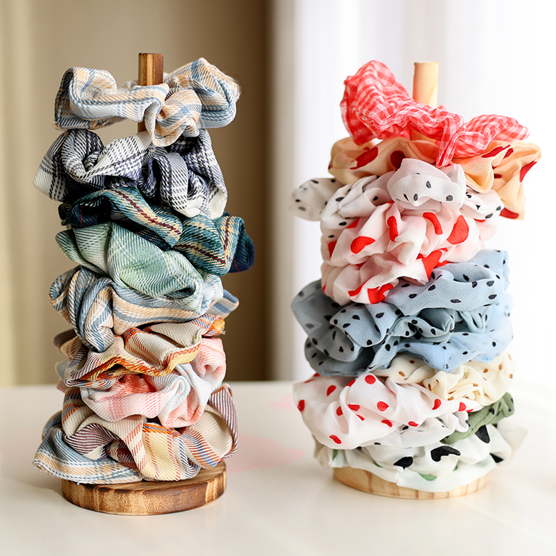 女生实木收纳架展示架发圈发卡发箍手串手链手环手表挂件复古原木