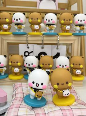 新年礼物520情侣礼物新款一二布布摆件装饰中控台桌面送男女朋友