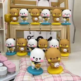 新年礼物520情侣礼物新款一二布布摆件装饰中控台桌面送男女朋友