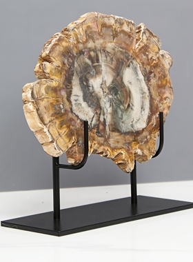 木化石软装工艺品摆件样板间酒柜