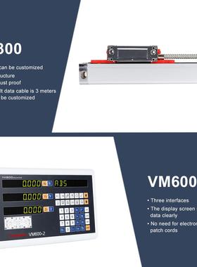 VM600数显表高精度KA300位移传感器通用铣床车床磨床光栅尺
