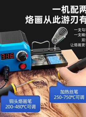 LH55-1-NS2蓬甲调温烙画机葫芦木板烙画工具套装烫画木材燃烧笔