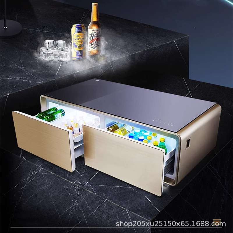 冰箱茶几一体客厅2025新款小户型轻奢现代多功能触屏高端智能家具