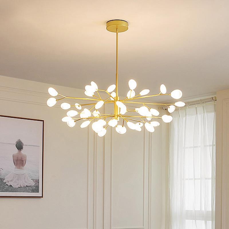 北欧客厅吊灯设计师创意树枝造型灯饰个性大厅主卧书房灯具灯