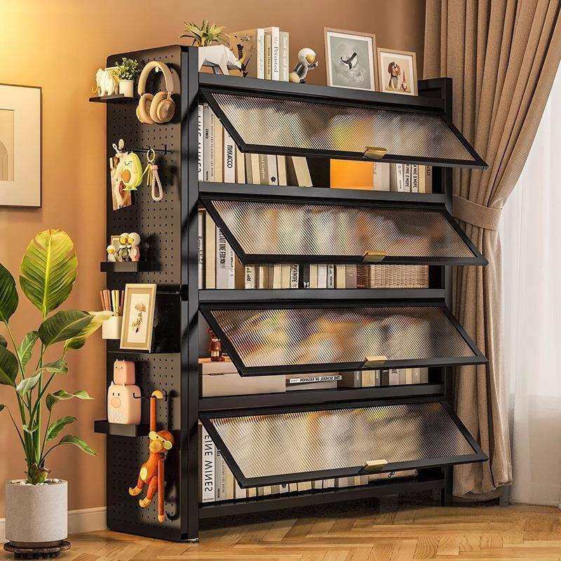 家用钢制书架多层带门落地储物柜儿童防尘书柜客厅卧室靠墙置物架,电子元器件市场,其它元器件,淘宝优惠券,粉丝福利购,淘宝优惠卷