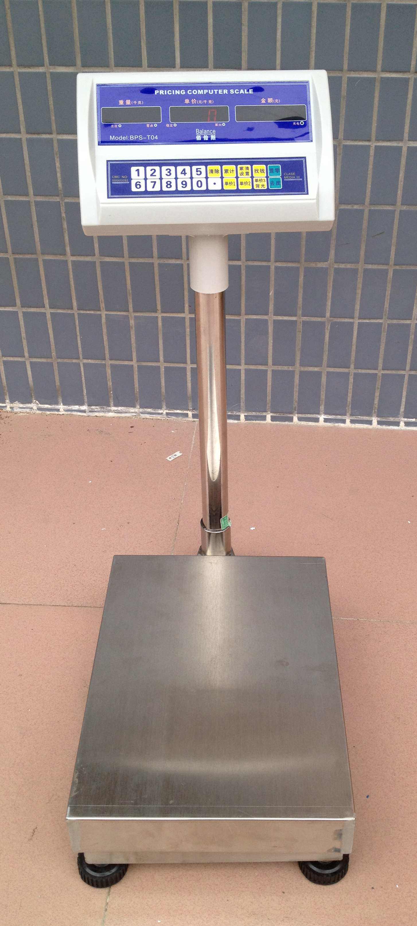 海鲜水产专用防水称佰伦斯不锈钢防水称100公斤200kg300kg