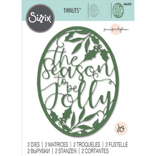 Season欢乐季 Jolly 薄板模具 Sizzix 666450 Thinlits 节