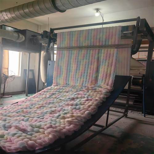 900G泡泡绒兔毛扎染印花冬季加厚仿兔毛床上用品抱枕沙发垫毛绒布