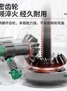 螺旋千斤顶5T32T50T100吨矮体立式手摇自锁齿轮机械螺旋千斤顶