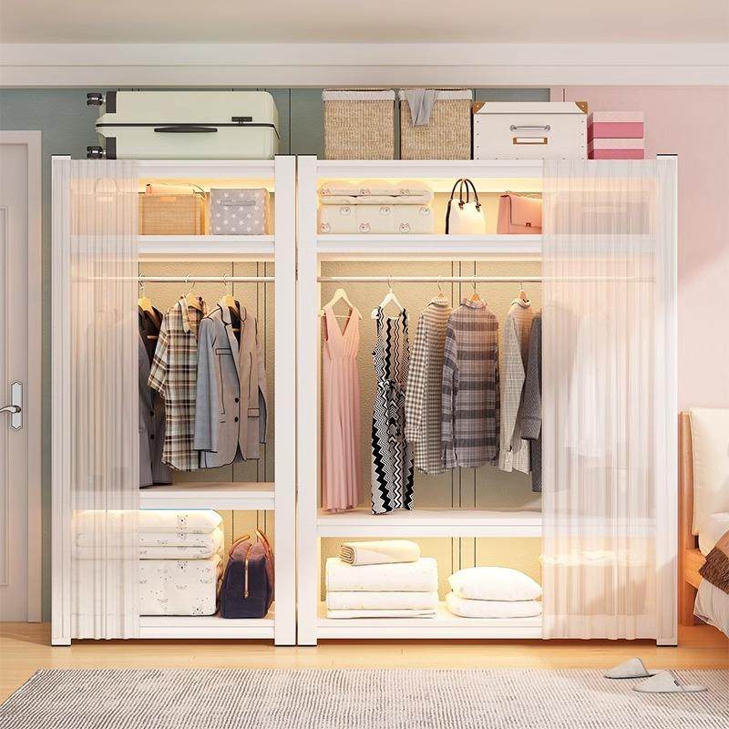 货架衣柜简易组装角钢衣柜出租房衣帽架家用多层置物架阳台收纳架,住宅家具,简易衣柜,淘宝优惠券,粉丝福利购,淘宝优惠卷