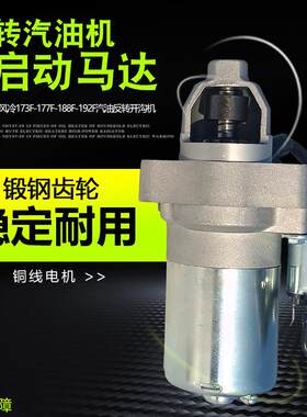 汽油微耕机配件177F188F190F田园管理开沟机15HP反转电启动马达