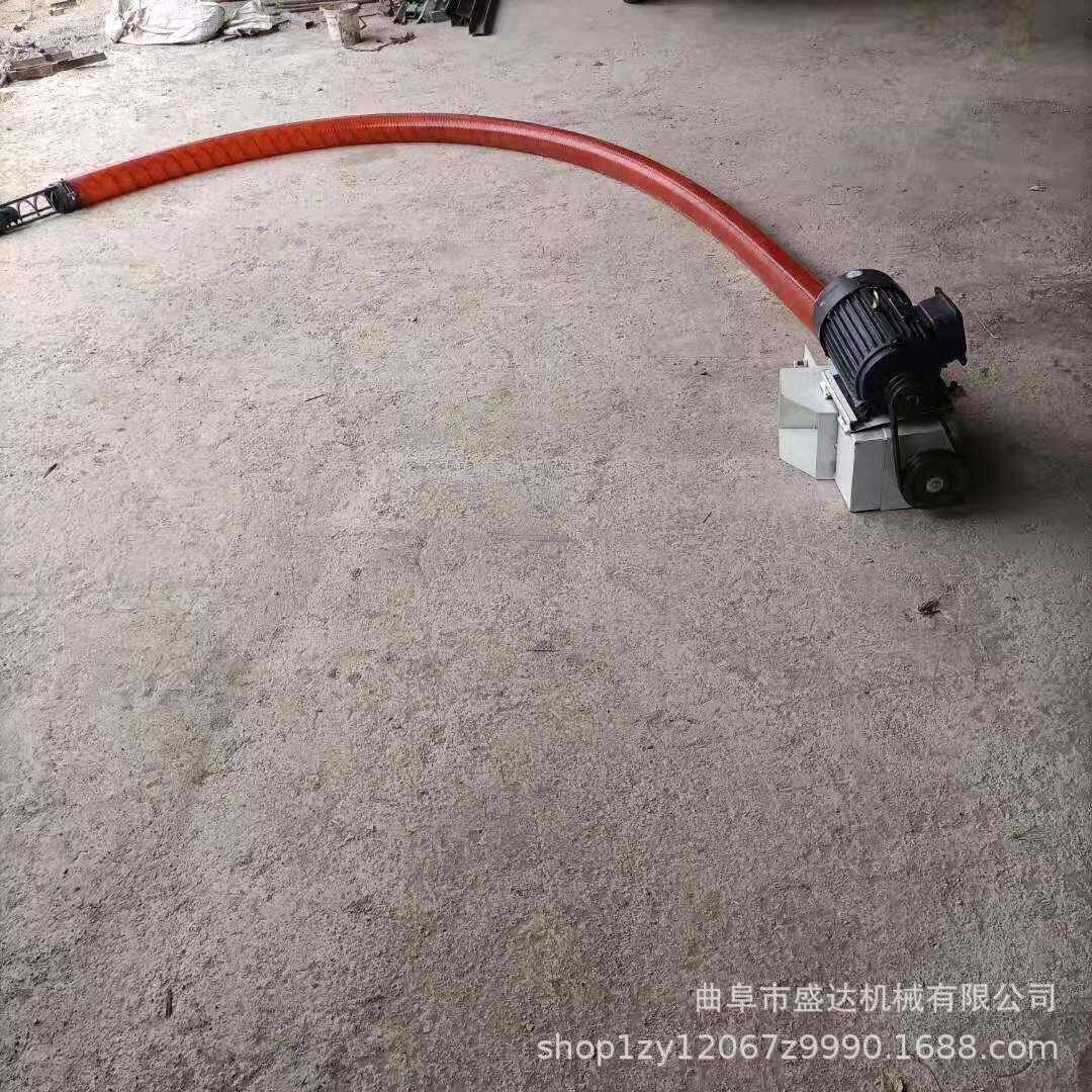 复合肥自吸式软管吸料机车间滑石粉自动软管上料机多少钱一台