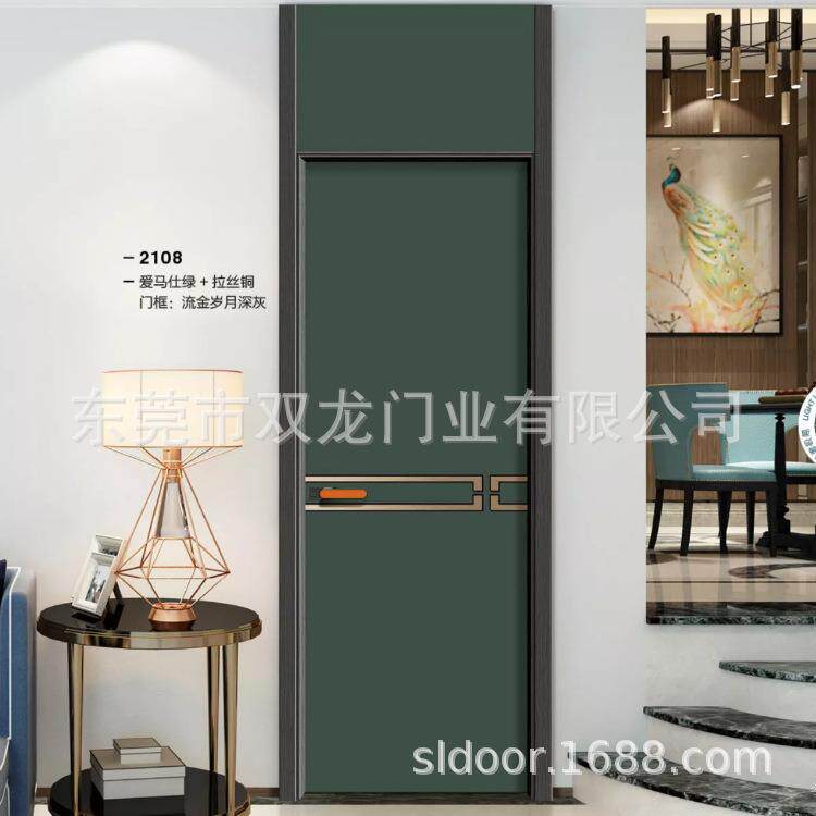 制作家用卧室门简约隔音室内门轻奢实木门复合强化套门