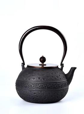 典工堂铁壶无涂层内壁原铁失蜡法万字纹铁壶铸铁壶生铁茶壶烧水壶