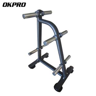 可移动健身铃片架多功能大孔杠铃片存储架家用商用奥杆收纳架