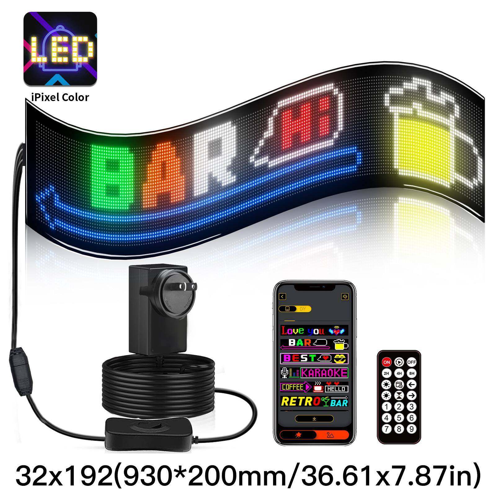 LED软屏室内显示屏门头双排字幕LED随贴屏高清全彩LED柔性屏