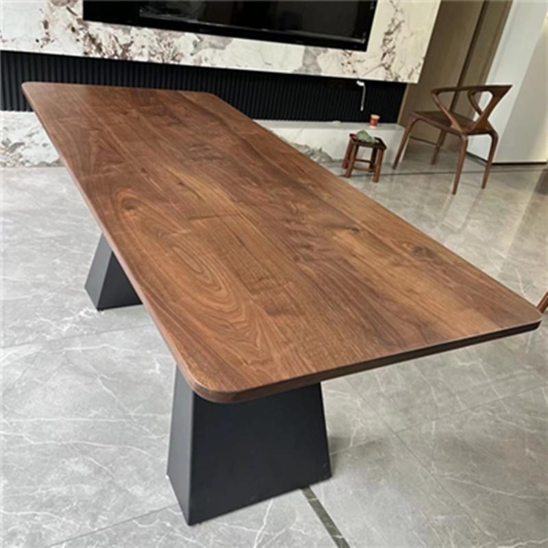 黑胡桃原木板红橡木桌面板榆木榉木吧台板白蜡木餐桌樱桃木书桌板