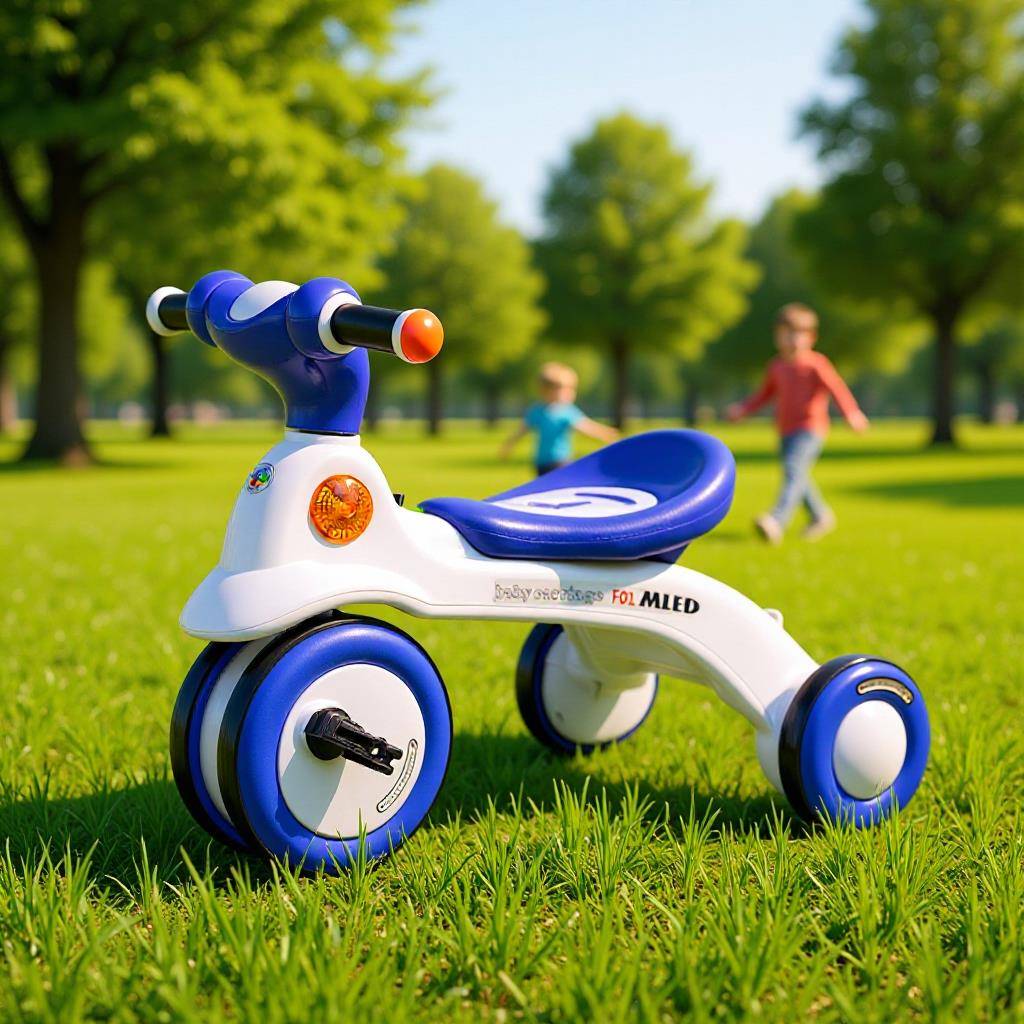 米蓝图儿童三轮车脚踏车单车3-4-5-6岁带音乐灯宝宝平衡车