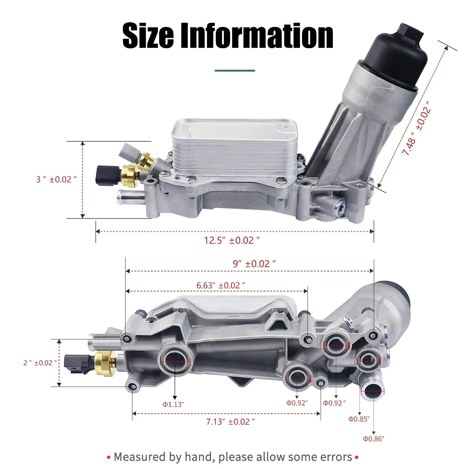 68105583AF51发动机 机油冷却器 铝合金 oil FIlte adapter