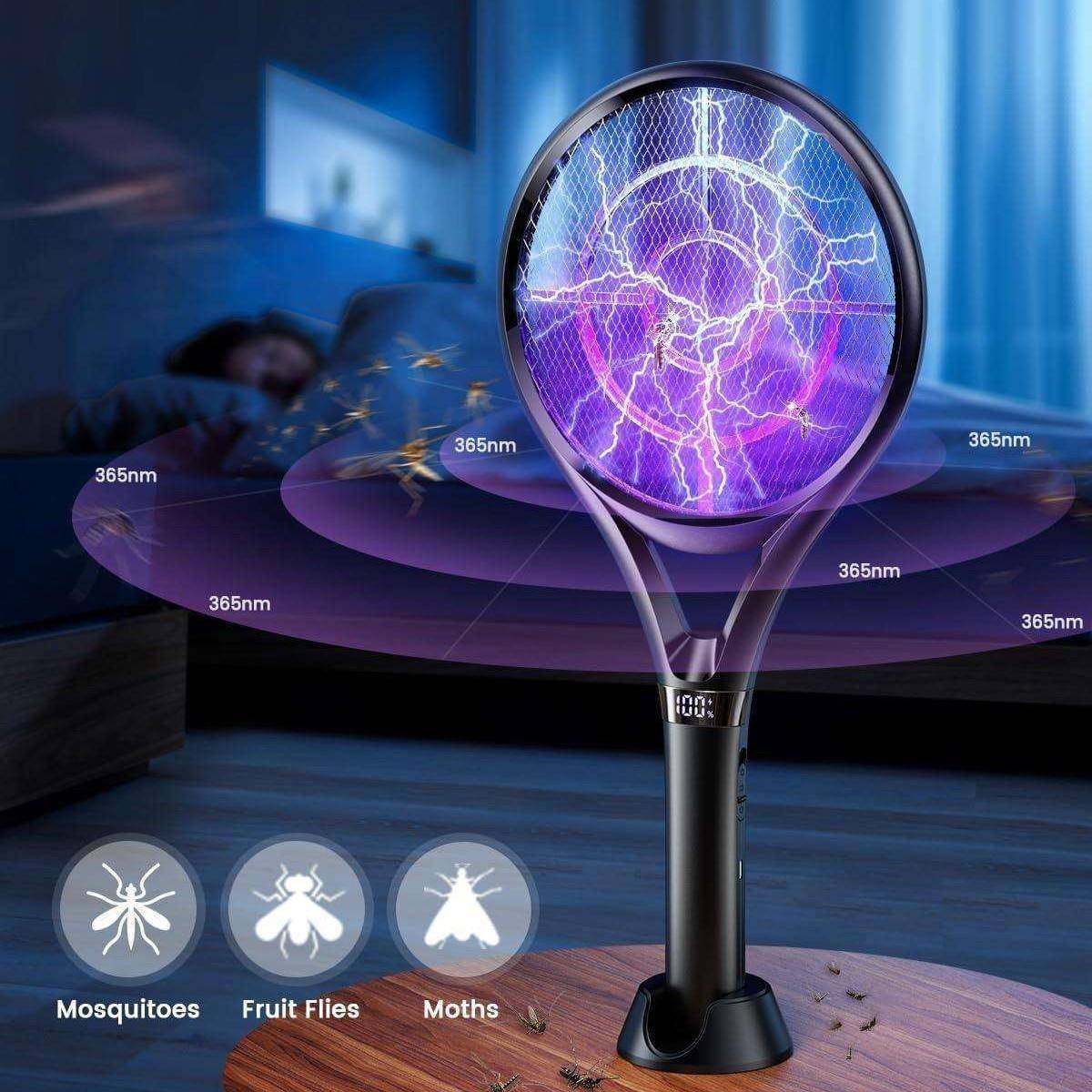 电蚊拍充电式家用灭蚊灯二合一蚊子拍苍蝇拍电网电池智能其他轻奢