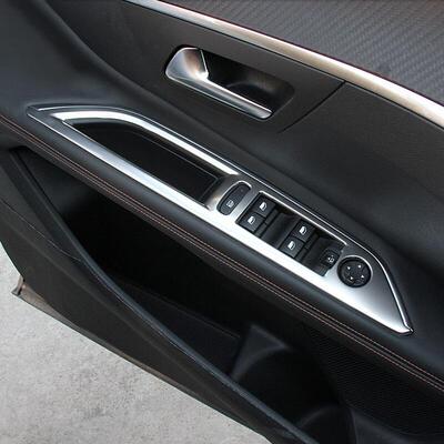 适用标致3008GT5008玻璃开关面板不锈钢ForPeugeot2016-19