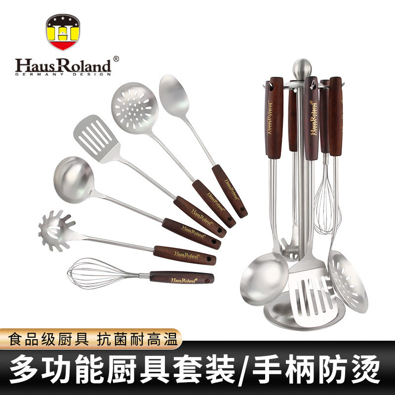 不锈钢勺子套装家用汤勺厨具炒菜锅铲厨房餐具出口不锈钢铲子炒菜