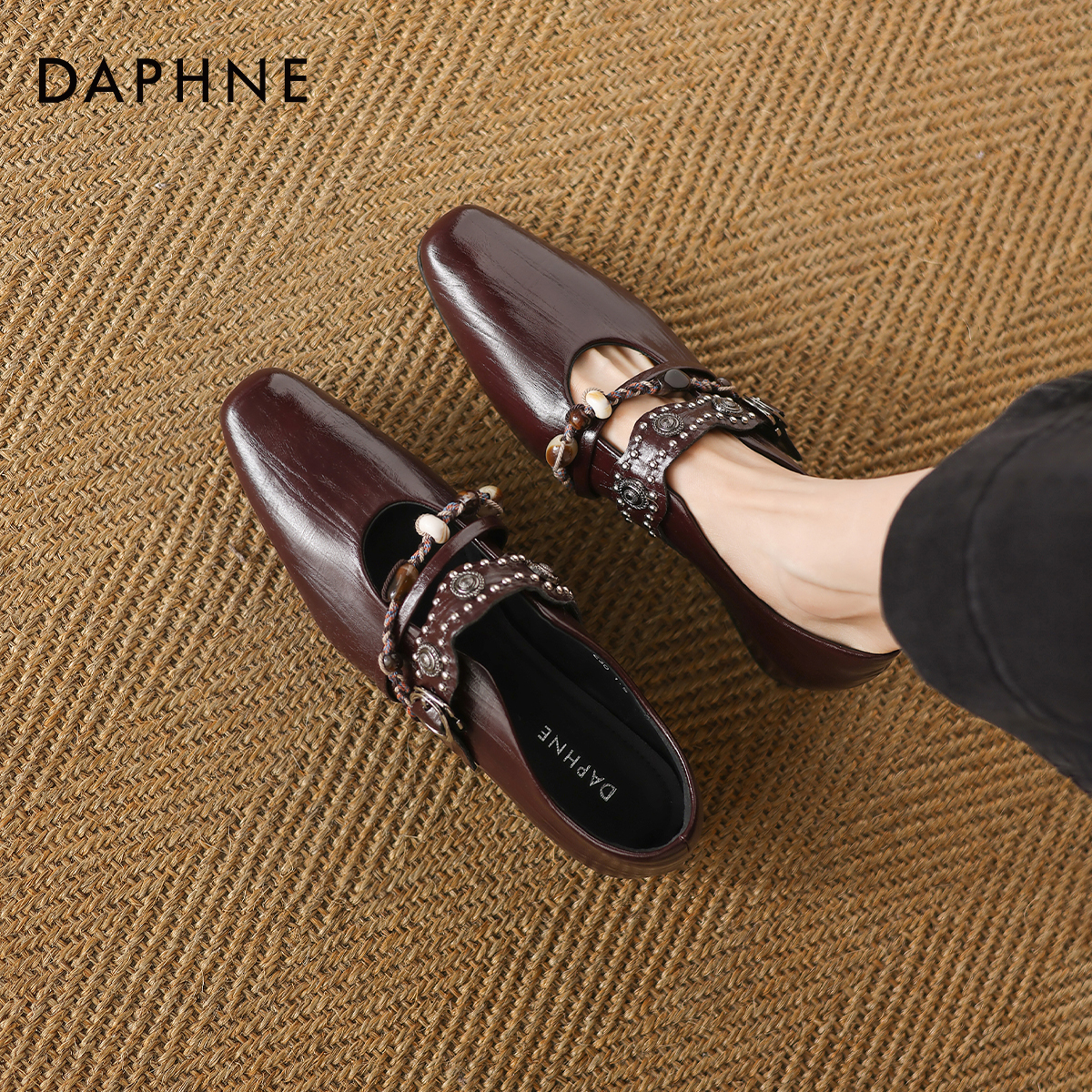 达芙妮气质小单鞋不累脚玛丽珍鞋