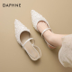 平底单鞋 达芙妮尖头凉鞋 夏外穿法式 绝美白色包头女鞋 女款 2026新款