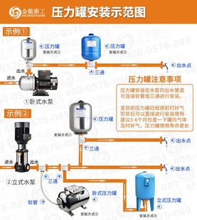 DA4K不锈钢水泵压力罐隔膜全自动变频增压泵3L5L8L小型充气加高压