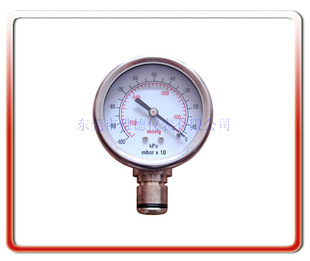 优质供应60MM径向全钢球囊压力泵真空负压表 全不锈钢真空压力表