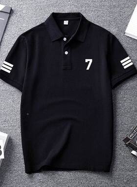 欧洲品站~质优选l！公鸡po男o衫短袖宽松设VRX计感潮牌夏灰色翻领
