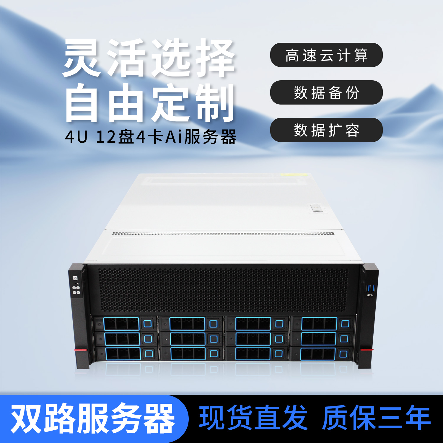 CEACENT SV9-CP-I4D612R  嘉华双路服务器 高速云计算
