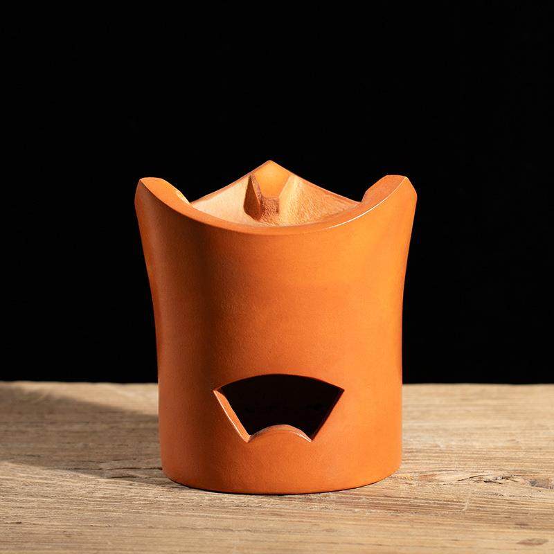 迷你小炭炉围炉煮茶纯手工茶具副榜炉小号炭火炉红泥温煮茶炉碳炉