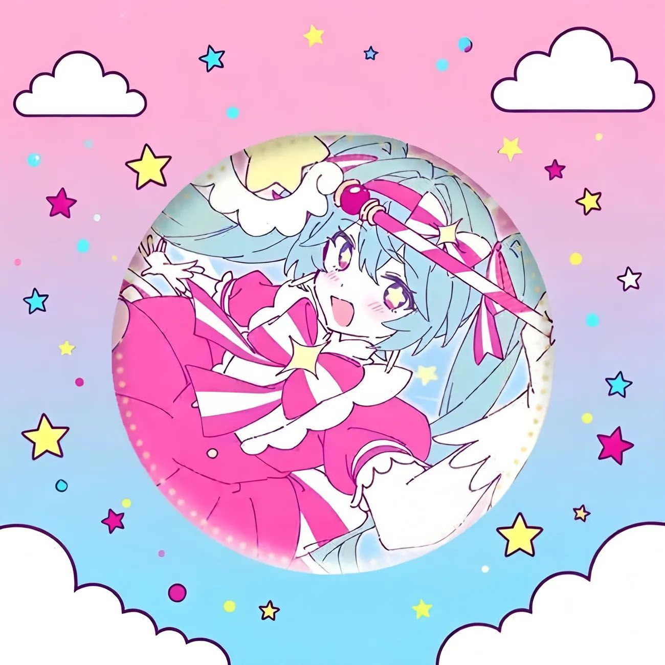 初音未来日系高颜值miku周边吧唧ins玉桂狗初音可爱吧唧58MM
