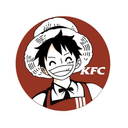 海贼王肯德基KFC吧唧路飞