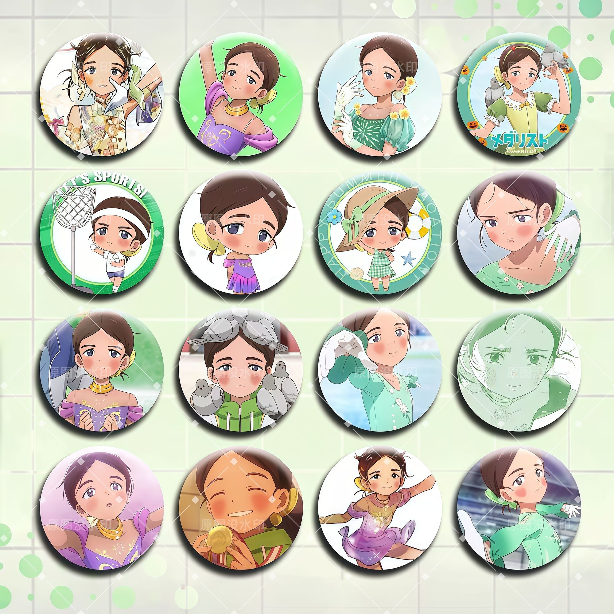 金牌得主鹿本铃徽章吧唧