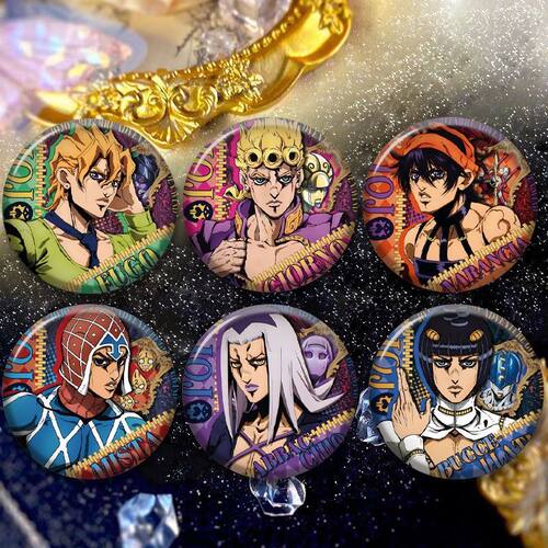 JOJO的奇妙冒险黄金之风系列徽章乔鲁诺米斯达布加拉提阿帕基福葛