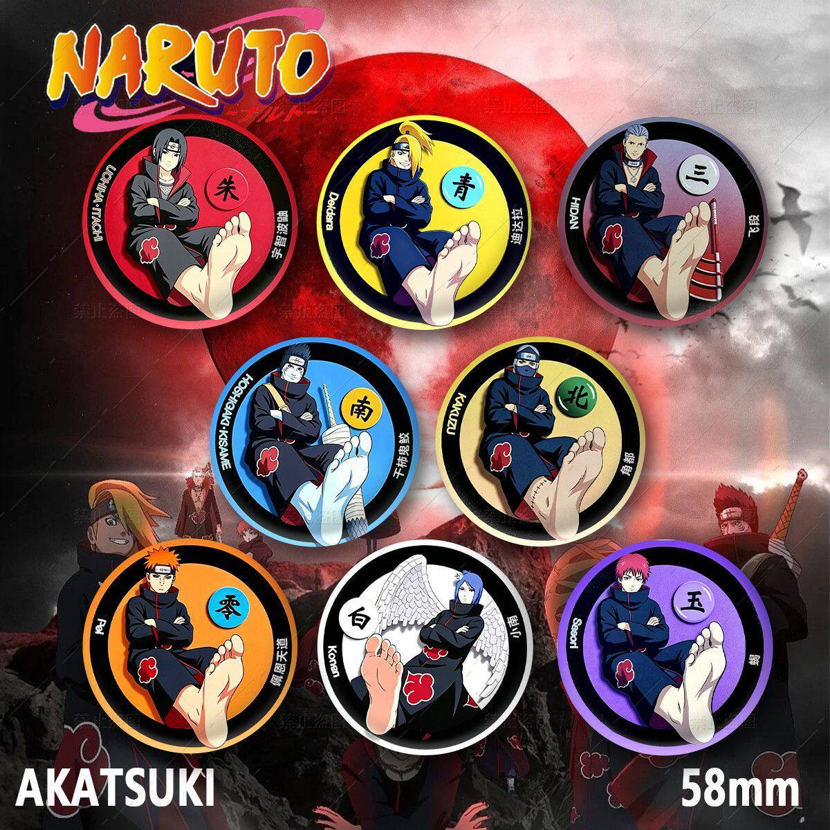 火影忍者东北雨姐吧唧晓组织系列鼬佩恩蝎小南迪达拉周边徽章谷子