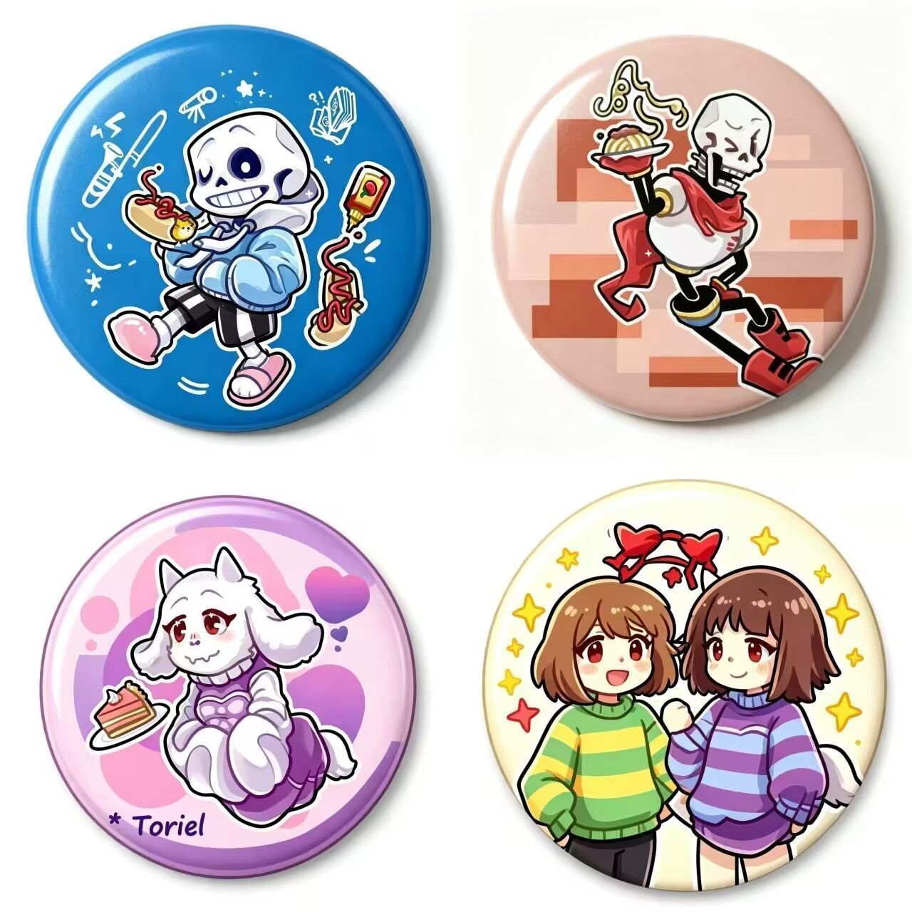 传说之下undertale高颜值精美吧唧徽章谷子物料胸针周边书包挂件